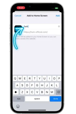 1Win iOS proqramı adını dəyişmək